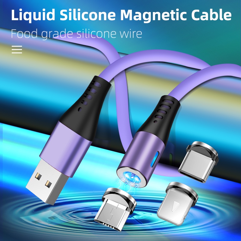 Cáp Sạc Nam Châm AUFU Cổng Micro USB Type C Cho Điện Thoại Android