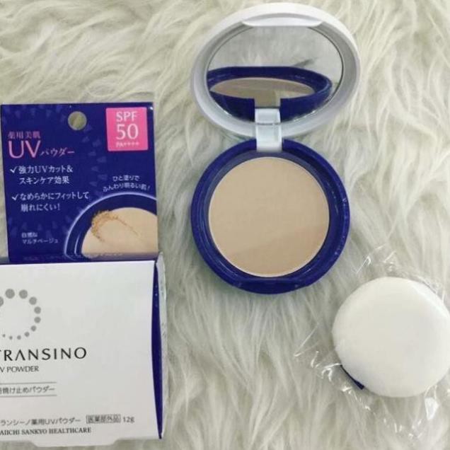 Phấn nền Transino UV Powder SPF50 PA++++ hộp 12g Nhật Bản