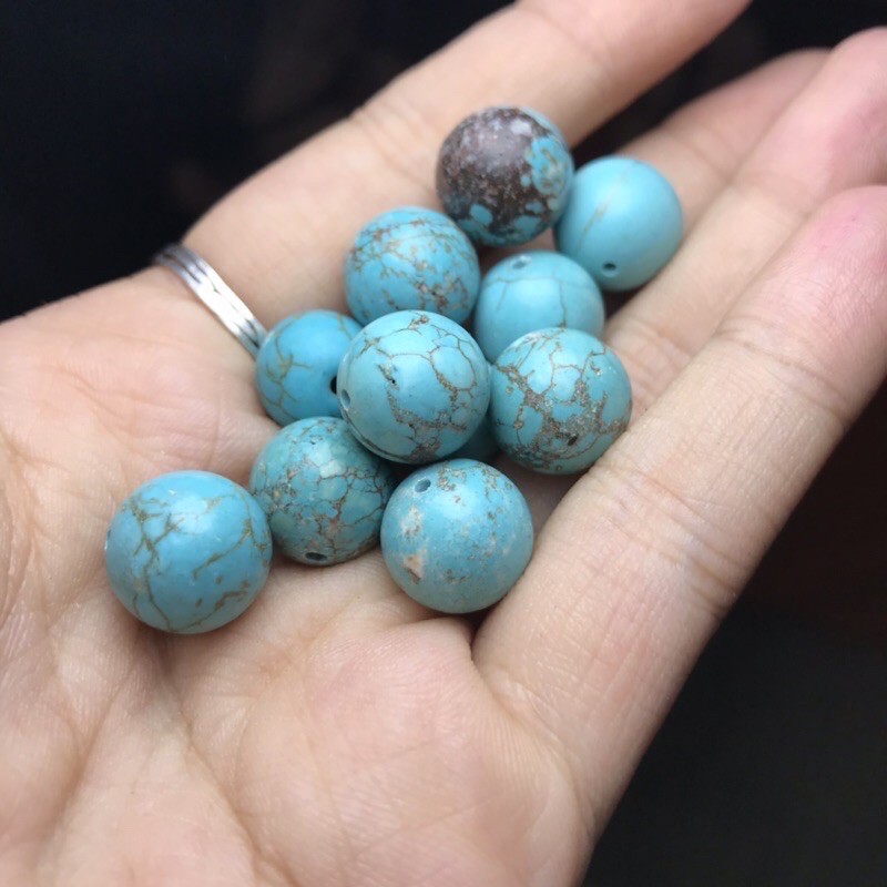 [Turquoise] Dây chuyền, hạt lẻ đá thiên nhiên