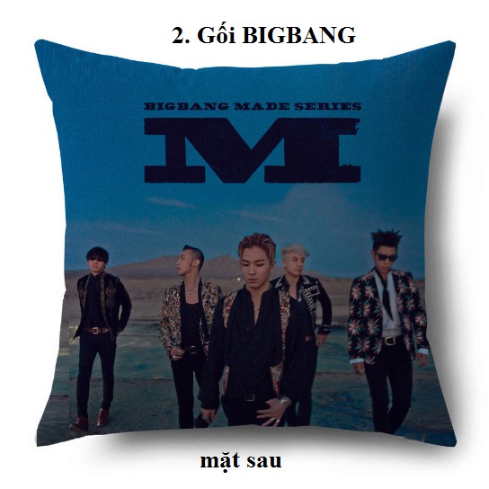 Gối vuông dựa lưng BIGBANG GDRAGON