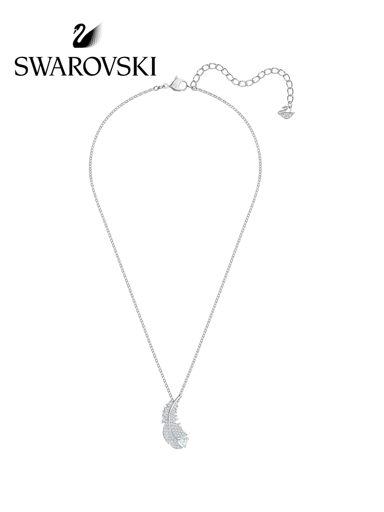 FREE SHIP Dây Chuyền Nữ Swarovski NICE Các yếu tố lông vũ sáng sủa và thú vị Necklace Crystal FASHION cá tính Trang sức trang sức đeo THỜI TRANG