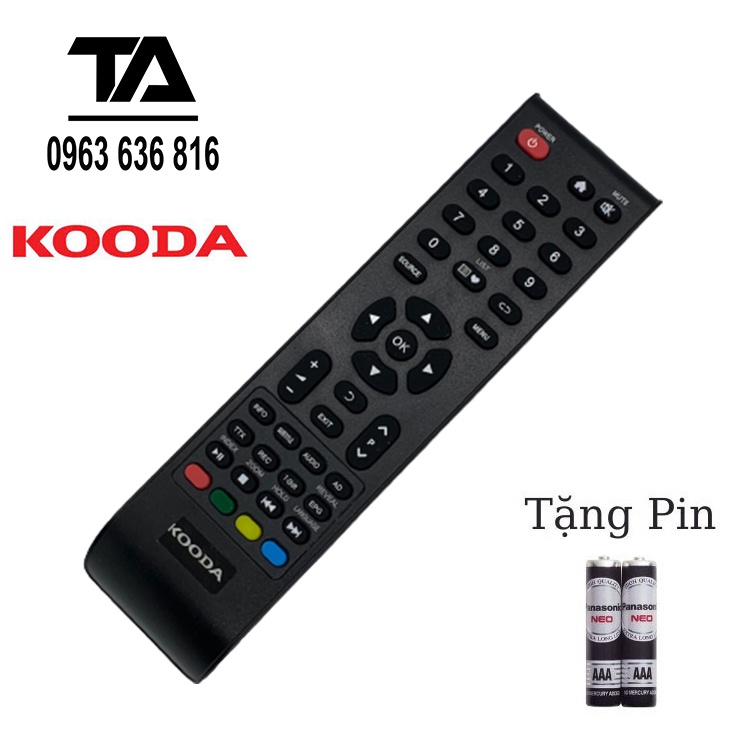 Remote Điều Khiển tivi KOODA - Hàng mới 100%