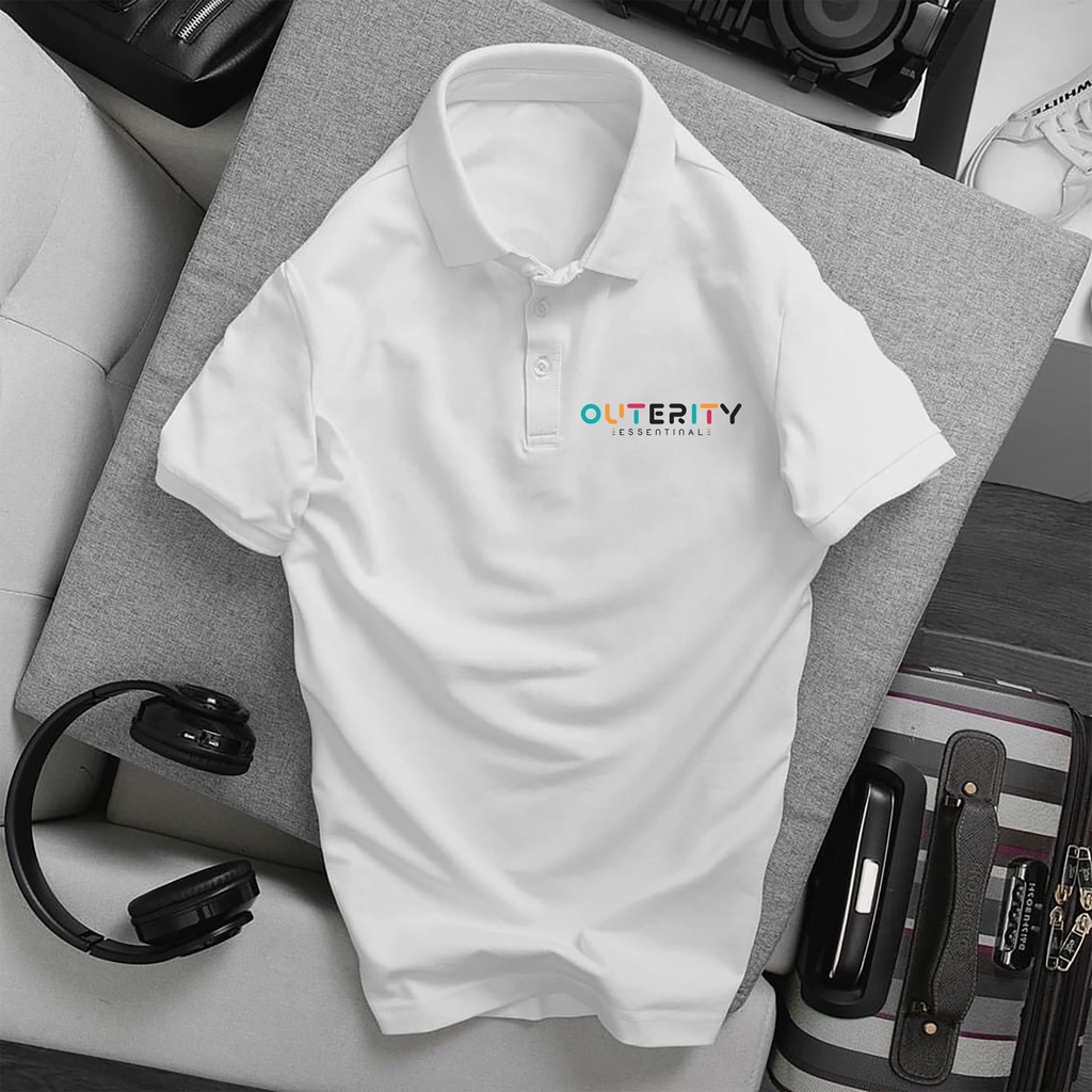 Áo Polo OUTERITY, Full Size Nam Nữ, áo thun có cổ trắng, đen, cổ trụ Unisex chất Thun Cá Sấu Poly Thái KKimshop