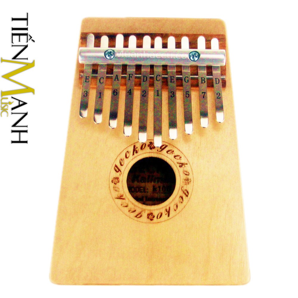 Đàn Kalimba Gecko K10B 10 Phím Gỗ Bạch Dương (Cam kết 100% Chính hãng nhập khẩu bởi Tiến Mạnh Music)