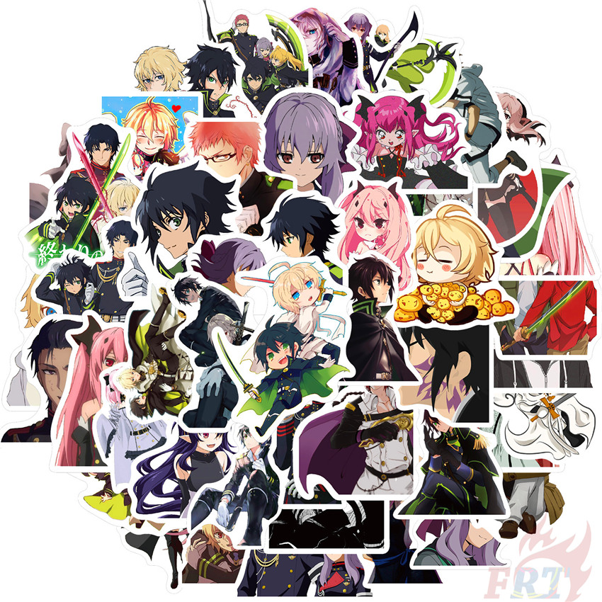 Bộ 50 hình dán Anime Seraph Of The End Series 02 - Yuichira Hyakuya dễ thương