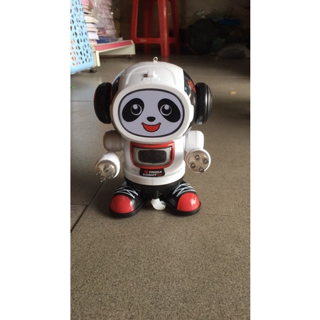 Đồ chơi robot nhảy nhót phát sáng xoay 360* cho bé