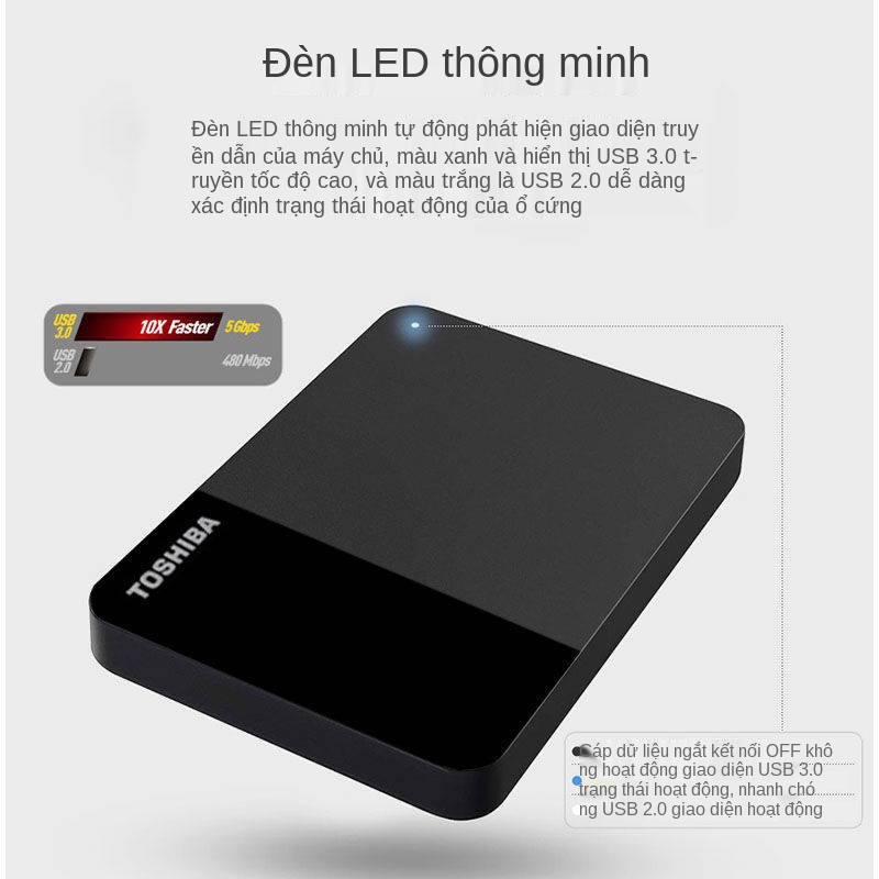 Toshiba di động ổ cứng A3 nhỏ màu đen 1t máy tính điện thoại di động ngoài ổ cứng b3 mới 1t di động cứng đĩa cứng mac | BigBuy360 - bigbuy360.vn