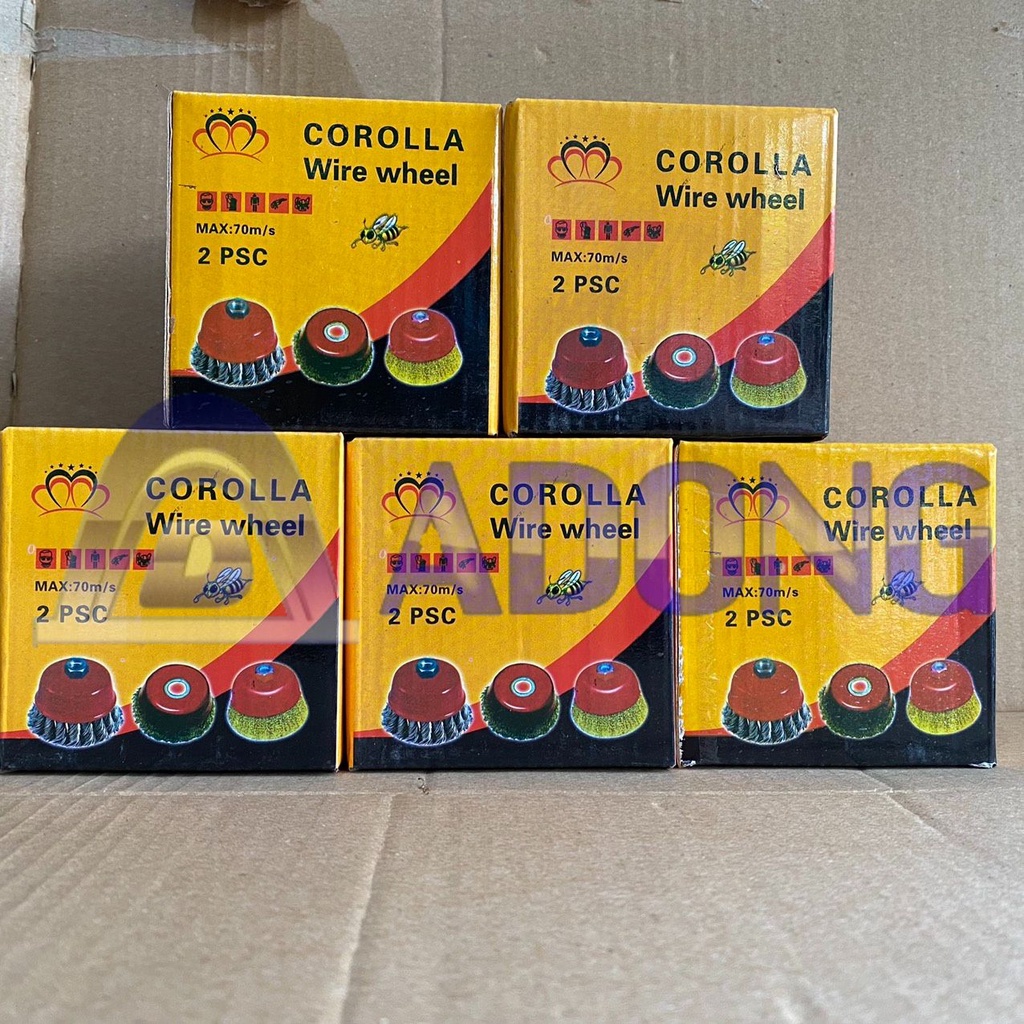 Chổi đánh rỉ/Bát đánh rỉ Corolla loại dày