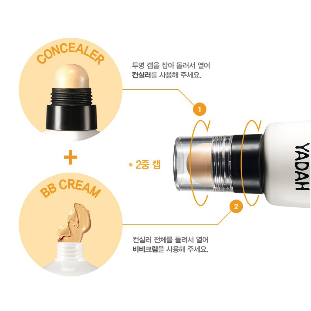 [HOT] Kem nền Yadah SILKY FIT CONCEALER BB