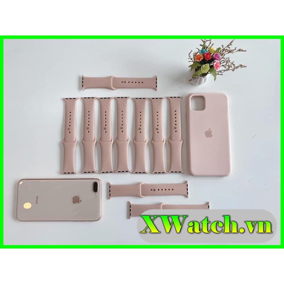 Dây Apple Watch Cao Su Chống Bẩn Siêu Đẹp, Siêu Mềm