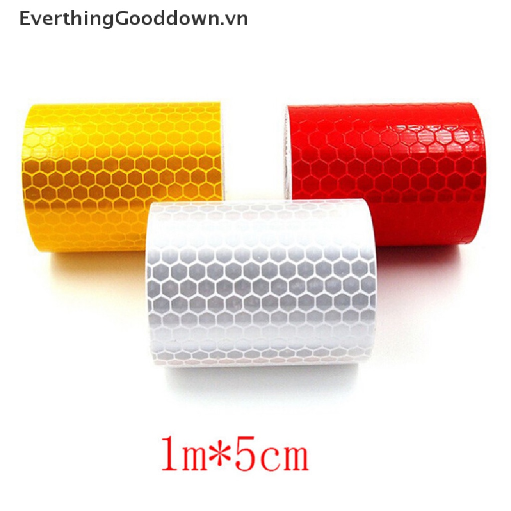 Cuộn Băng Keo Phản Quang Tự Dính Cảnh Báo An Toàn 5Cmx1M