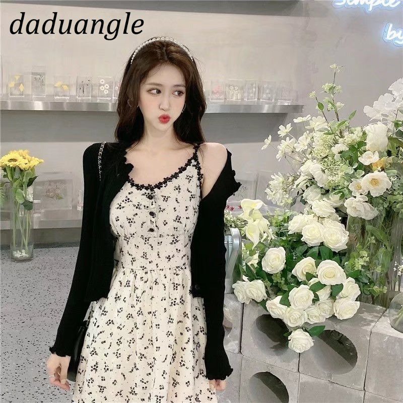 Đầm hoa hai dây Daduhey dáng dài chất mỏng thời trang mới mùa hè 2022 có size lớn cho nữ