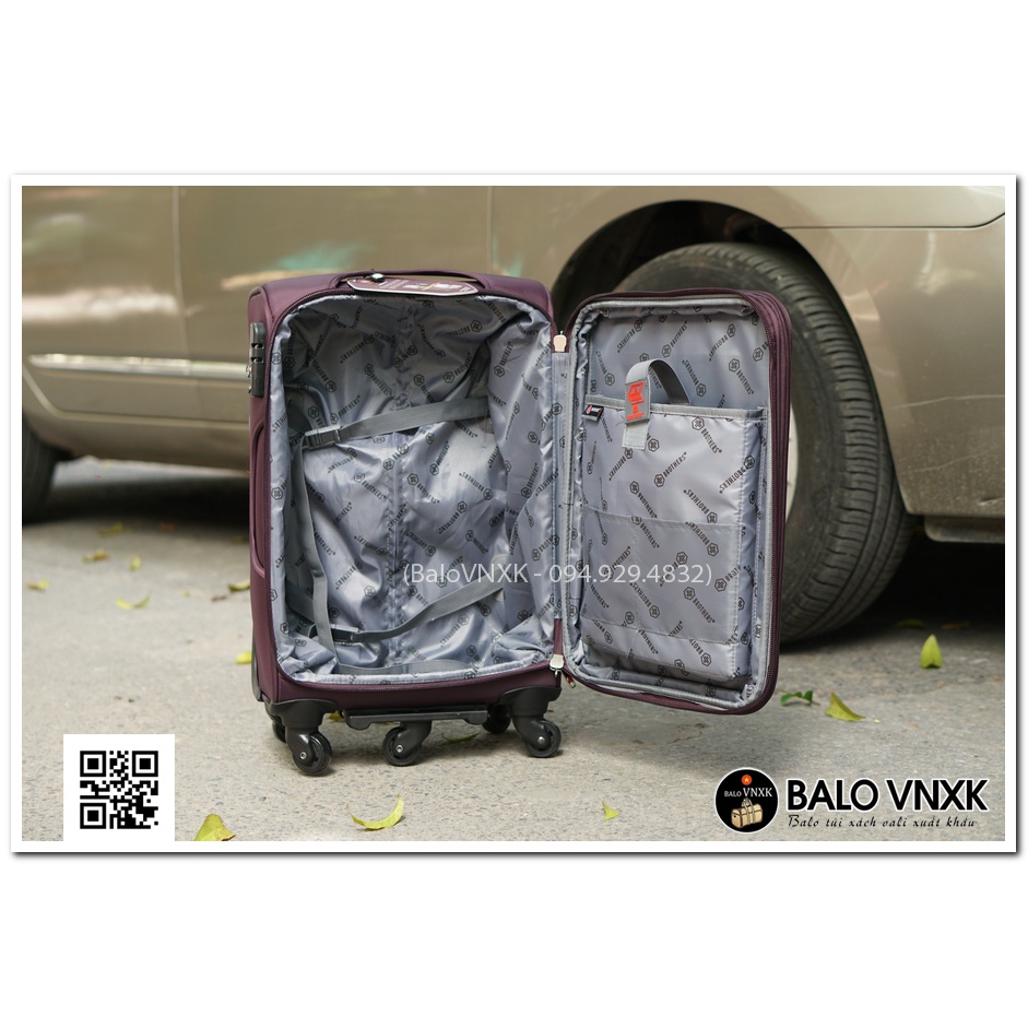 Vali vải dù cao cấp 5 bánh chống lật Brothers 1328 20 inch