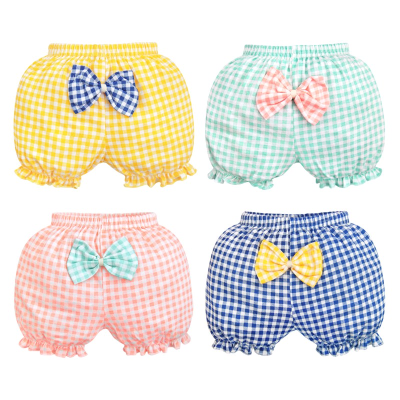 Quần lót LUCKY BIG CAT họa tiết sọc dáng ngắn thời trang cho bé trai và bé gái