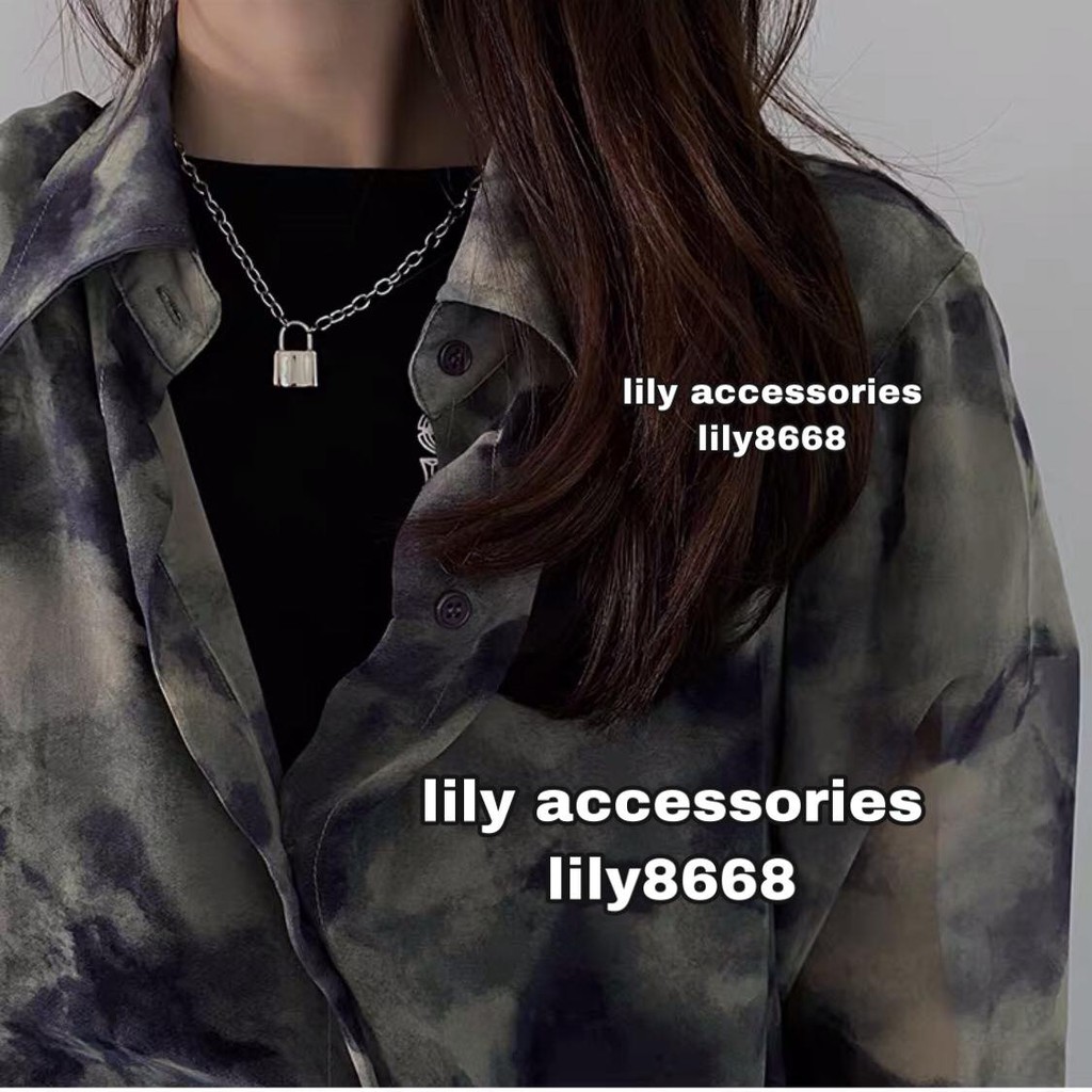 Necklace dây chuyền vòng cổ hình ổ khóa