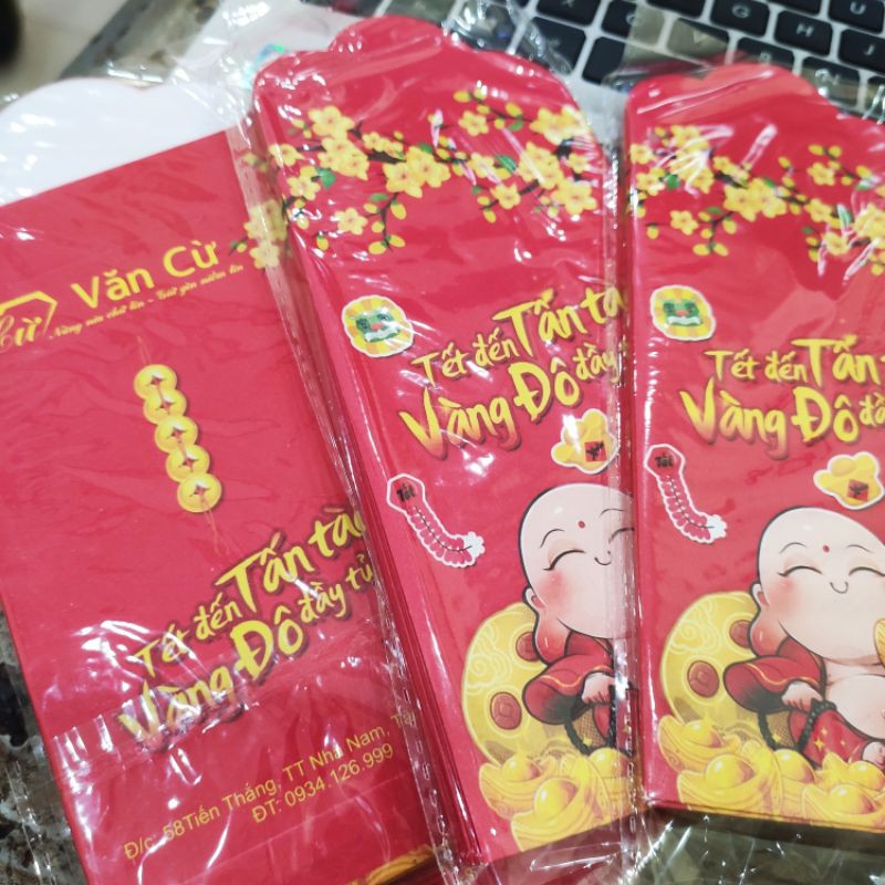 Set 5 phong bao lì xì phát tài
