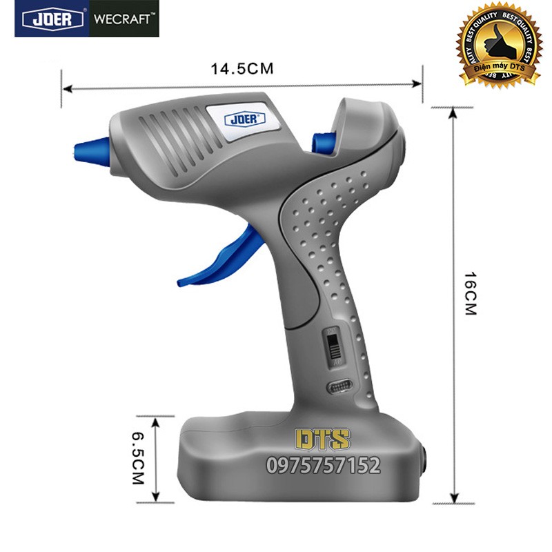 Súng bắn keo nến silicon không dây, chế độ nguồn điện kép 20W JOER, máy bắn keo nến thế hệ mới, tiện dụng, độ bền cao