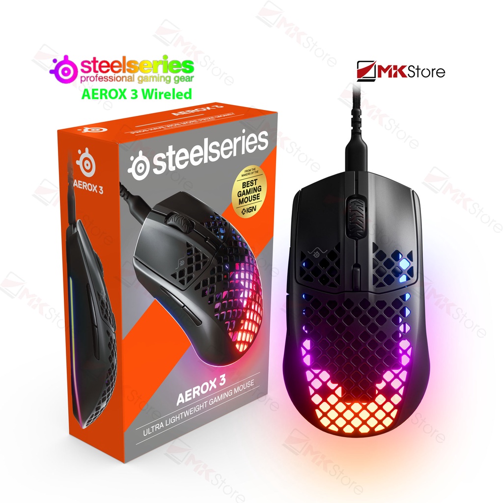 Chuột chơi game Steelseries AEROX 3 Wired 8500 CPI