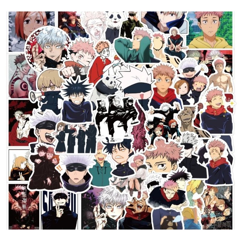 Sticker Jujutsu Kaisen - Miếng dán decal chống nước hình dán Chú thuật hồi chiến STK08