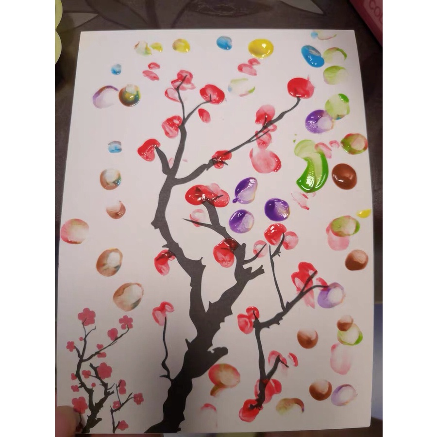 Màu vẽ bằng tay Hãng Mideer Finger Paint 8 tuýp 60ml an toàn cho bé