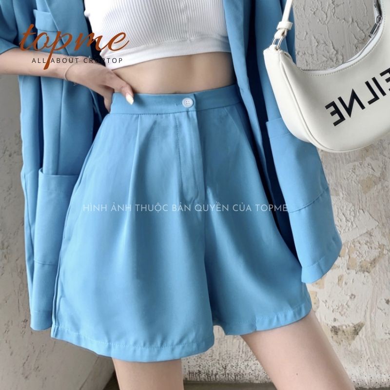 Set Blazer Nữ Tay Ngắn Quần Đùi, Set Nữ Siêu Xinh | TOPME