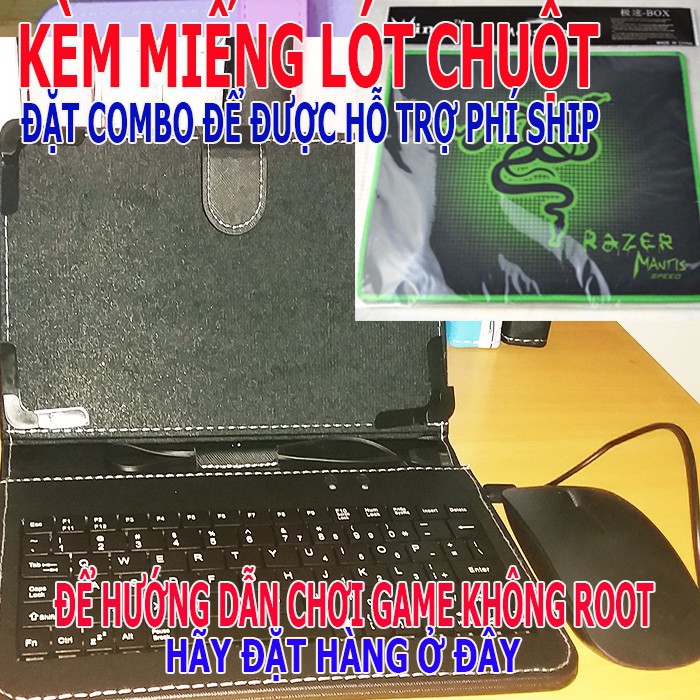 FREESHIP - COMBO -  Bao Da Bàn Phím cho máy tính bảng 8 inch Và Miếng lót chuột cực đã
