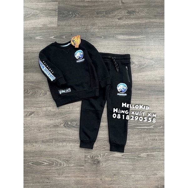 B419 - Bộ nỉ khủng long jurassic world hình sau cho bé