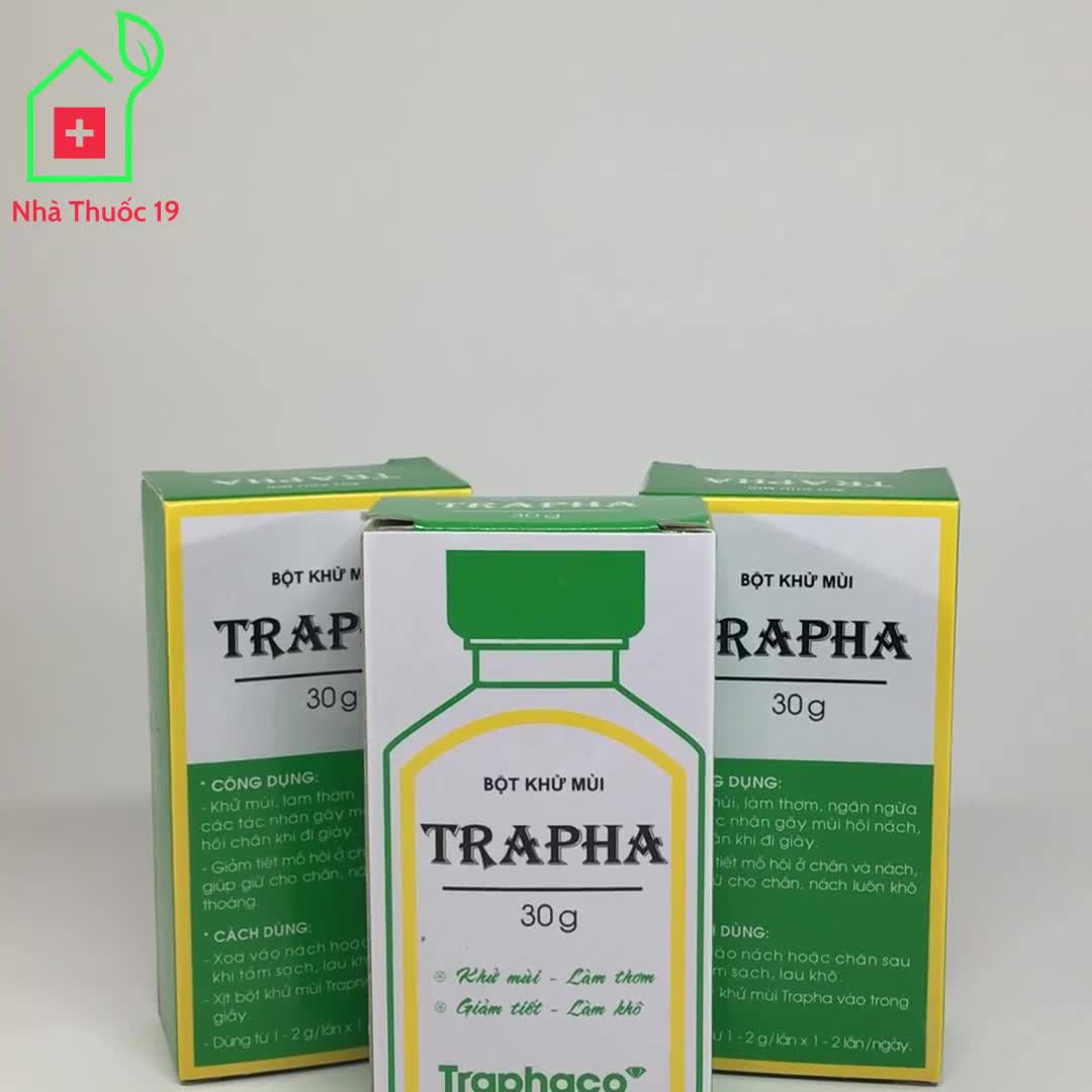 [Che Tên] Bột Khử Mùi TRAPHA Khử Mùi Hôi Chân, Khử Mùi Hôi Nách Traphaco Lọ 30g | BigBuy360 - bigbuy360.vn