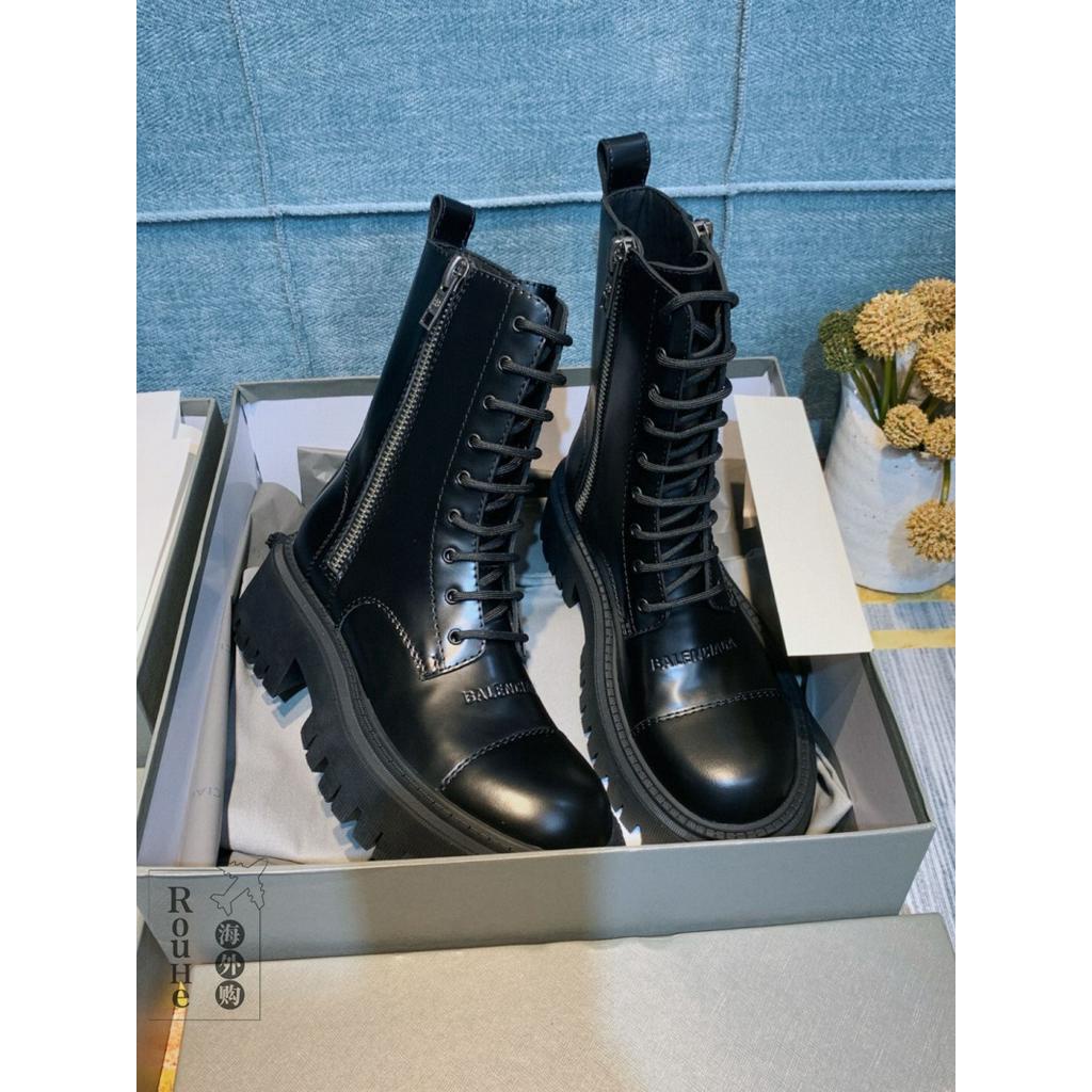 Giày Bốt Martin Da Cá Tính Trẻ Trung Thời Trang 2021