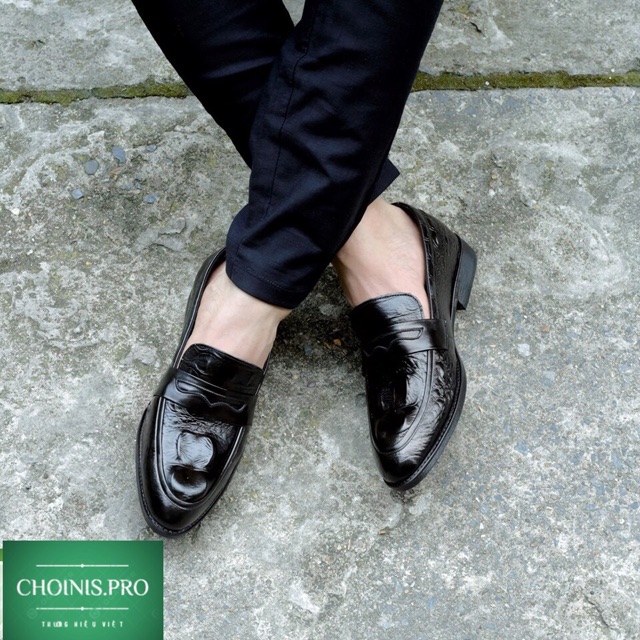 Giầy tây da dập vân cá sấu CHOINISpro cao cấp