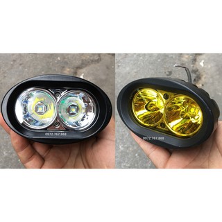 Đèn trợ sáng L2 - 20w chip led Cree dùng điện 12v, 24v, 36v, 48v