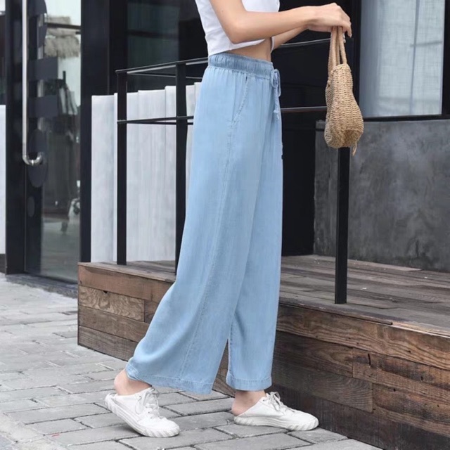 Quần suông vải mềm