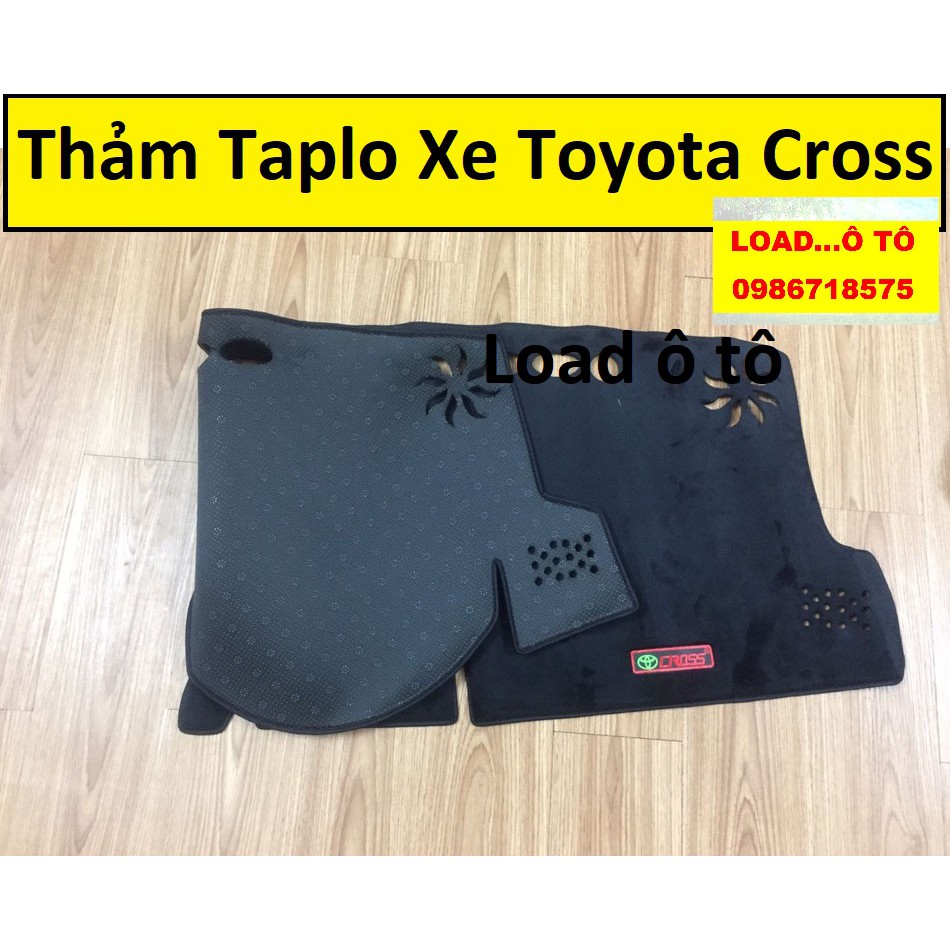 Thảm Chống Nắng Taplo Xe Toyota Cross 2022-2020 Mẫu Nhung Lông Cừu Cao Cấp Nhất thị Trường