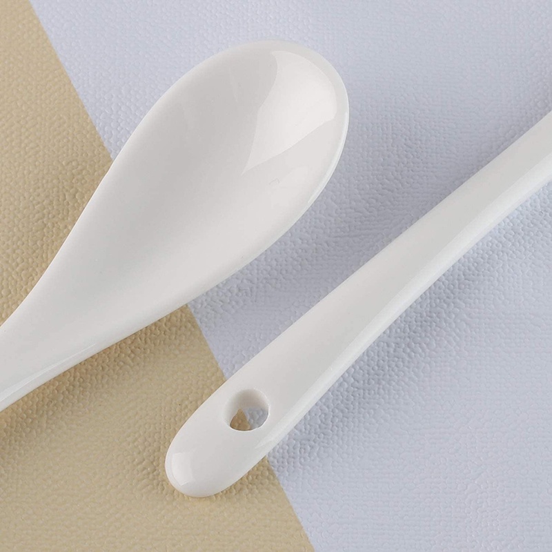 1 Muỗng Ăn Tráng Miệng Bằng Sứ 13cm