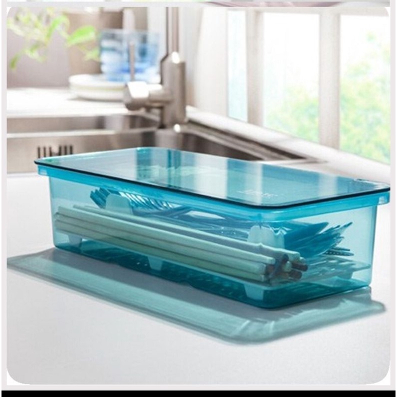 Hộp đựng đũa thìa có nắp cao cấp 0768 TA