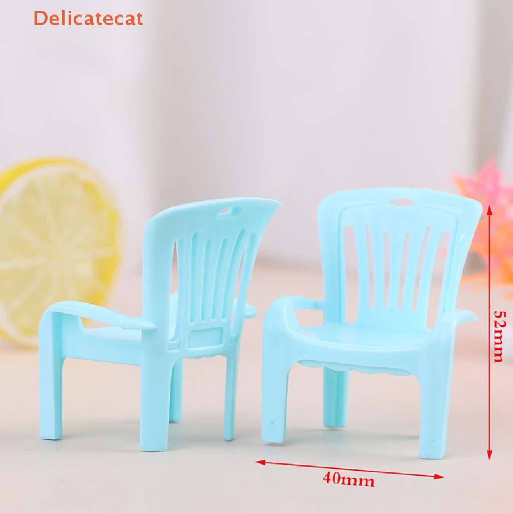 Ghế Nhựa Mini Trang Trí Nhà Búp Bê / Bãi Biển