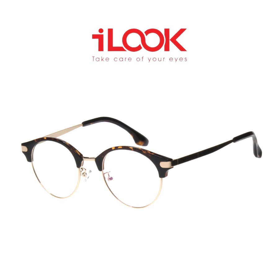 Gọng Kính Cận Nữ Hàn Quốc iLOOK - Kiểu Dáng Mắt Oval - Chất Liệu Kim Loại Thời Trang Chính Hãng - LK835260YF
