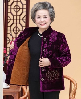 Áo Nhung Lót Lông Bà Già