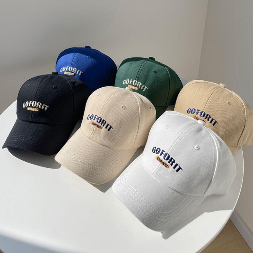 TWINKLE Mũ Lưỡi Trai Chất Liệu Polyester Cotton Thêu Chữ Phong Cách Hàn Quốc Thời Trang Dành Cho Nữ