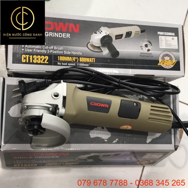 Máy mài CROWN CT13322 chính hãng