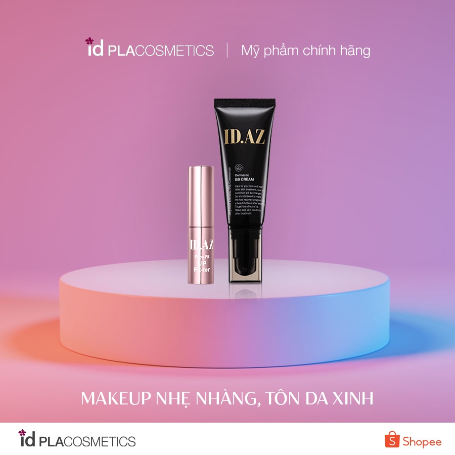 Combo makeup nuôi dưỡng căng mọng da với BB Cream và son dưỡng làm đầy môi id Placosmetics