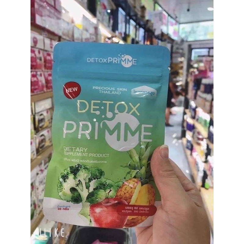 [ HÀNG MÃ VẠCH CHÍNH HÃNG ] Detox rau củ Primme Thái Lan 60 viên. | BigBuy360 - bigbuy360.vn