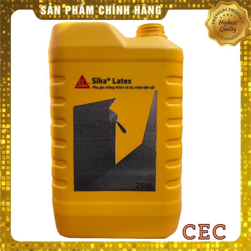 [CHÍNH HÃNG] Hóa chất Sika Latex Đậm Đặc can 25 lít phụ gia chống thấm và tác nhân kết nối Giá rẻ