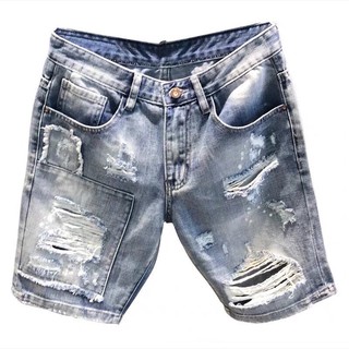 Quần short jean nam rách bạo mạnh mẽ
