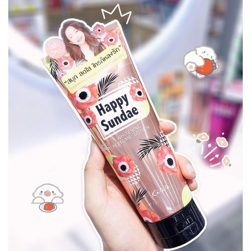 Sữa Dưỡng Thể Sáng Da Hương Nước Hoa Malissa Kiss Happy Sundae 226gr