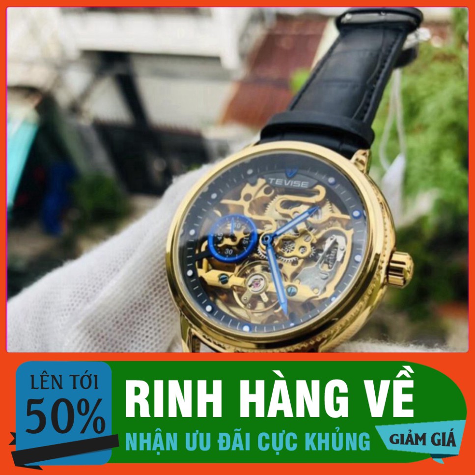 SIÊU SALE [Hàng xịn] ĐỒNG HỒ TEVISE CƠ Cho Nam DÂY DA CAO CẤP CHÍNH HÃNG HÀNG CỰC CHẤT