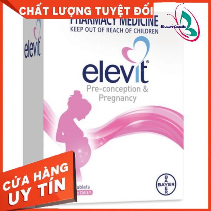ELEVIT Mẫu MỚI-VITAMIN TỔNG HỢP cho bà bầu 100 viên(+Bộ ba cho mẹ bầu DHA biosland+Canxi ostelin+Sắt blackmore)