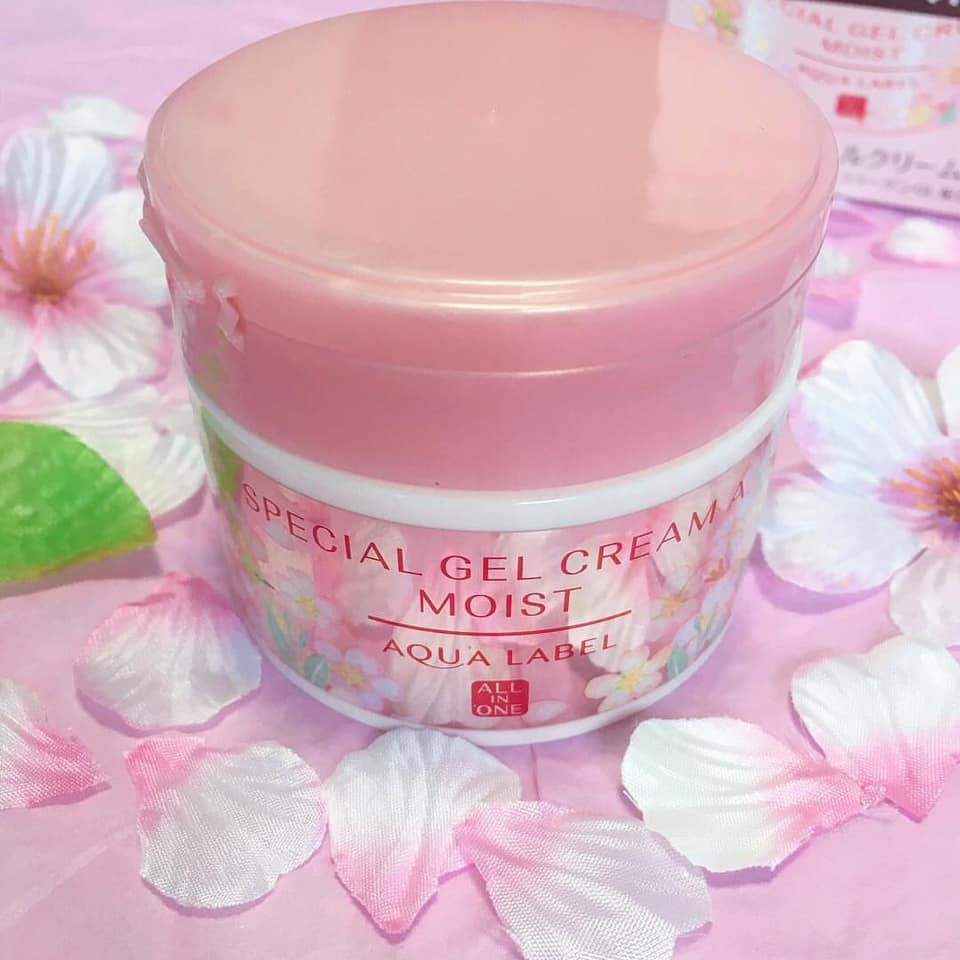 Kem Dưỡng Da Shiseido Aqualabel Special Gel Cream Moist All In One Sakura Limited Edition