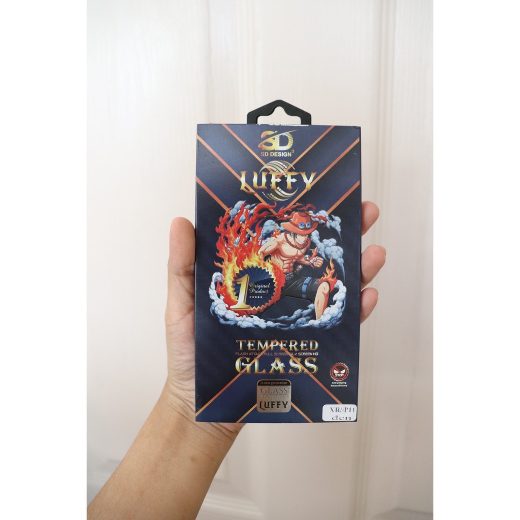 Kính cường lực chống nhìn trộm iphone Luffy hãng SD design xịn như kingkong