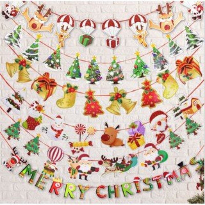 Phụ kiện trang trí cây thông giáng sinh, ông già Noel, tuần lộc đẹp rẻ